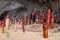 Wooden phalluses in Princess cave. Railay. Thailand