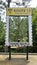 Wooden photo frame for tourists to take pictures at the twelve root shop, Phetchabun, Khao Kho, Thailand.