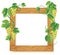 Wooden photo frames with grapes