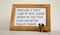 Wooden picture frame with Inspirational quote - `Dear God, if today i lose my hope, please remind me that Your Plans are better