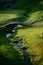 Wooden picturesque bridge over a small river. Sergiev Posad.