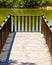 Wooden picturesque fishing ramp