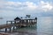 Wooden Pier at the Antlantic Coast of Key West, Florida Keys