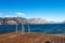 Wooden Pier on Lake Garda - Malcesine and Limone sul Garda Italy