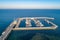 Wooden pier with marina in Sopot Poland. Aerial view