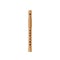 Wooden pipe, flute, music tube. Wind classic old musical instrument.