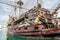 Wooden pirate ship in Genoa