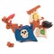 Wooden pirate ship toy