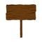 wooden placard signal blank icon