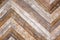 Wooden planks herringbone wall background