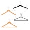 Wooden, plastic and metal wire coat hangers, clothes hanger