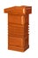 Wooden Podium Tribune Rostrum Stand Isolated