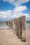 Wooden Poles in the beach in Pas de Calais, France