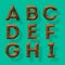 Wooden polygonal alphabet, part 3