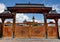 Wooden portal monastery, Romania