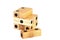 Wooden puzzle complete dice without one block