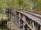 The wooden rail viaduct in Gundagai