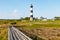 Wooden Ramp Over Marshland Leading to Bodie Island Lighthouse