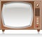 Wooden retro tv