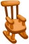 Wooden rocking chair