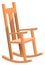 Wooden Rocking Chair, Furniture with Curved Rocker