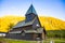 Wooden Roldal stave church or Roldal stavkyrkje, Norway