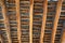 Wooden roof ceiling of Alpujarras Granada