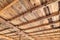 Wooden roof inside