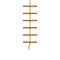 Wooden rope ladder in brown design