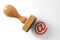 Wooden rubber stamp - internet law
