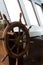 Wooden rudder and navigational equipment