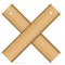 Wooden rulers icon