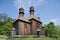 Wooden rural Ukrainian Orthodox church