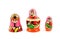 Wooden Russia matryoshka dolls