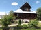 Wooden,Russian,village,house,frontage