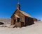 Wooden rustic church building in Bodie ghost town