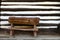 Wooden rustic small bench