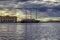 Wooden Sailing Boat in Ermoupolis Harbour . Seascape Photography