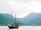 Wooden sailing ship. Montenegro, Bay of Kotor