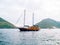 Wooden sailing ship. Montenegro, Bay of Kotor