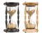 Wooden Sand Timer Hourglasses. 3D rendering