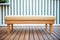 wooden sauna bench close-up