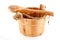 Wooden sauna bucket