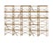 Wooden scaffolding. Stylized illustration of a wooden structure for design