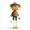 Wooden Scarecrow: Charming Illustrations And Realistic Renderings