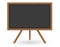 Wooden school board for writing chalk vector illus