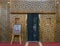 Wooden screen in the central interior of the Coptic Orthodox Church of Saint Barbara in Cairo, Egypt.