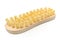 Wooden scrub brush with yellow bristles