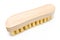 Wooden scrub brush with yellow bristles