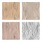 Wooden seamless patterns set. Wood grain repetitive vector textures